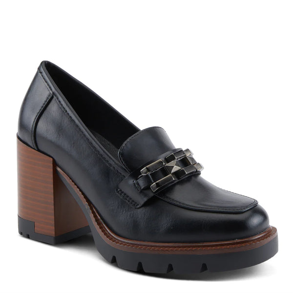 Dajah Heeled Loafers Black