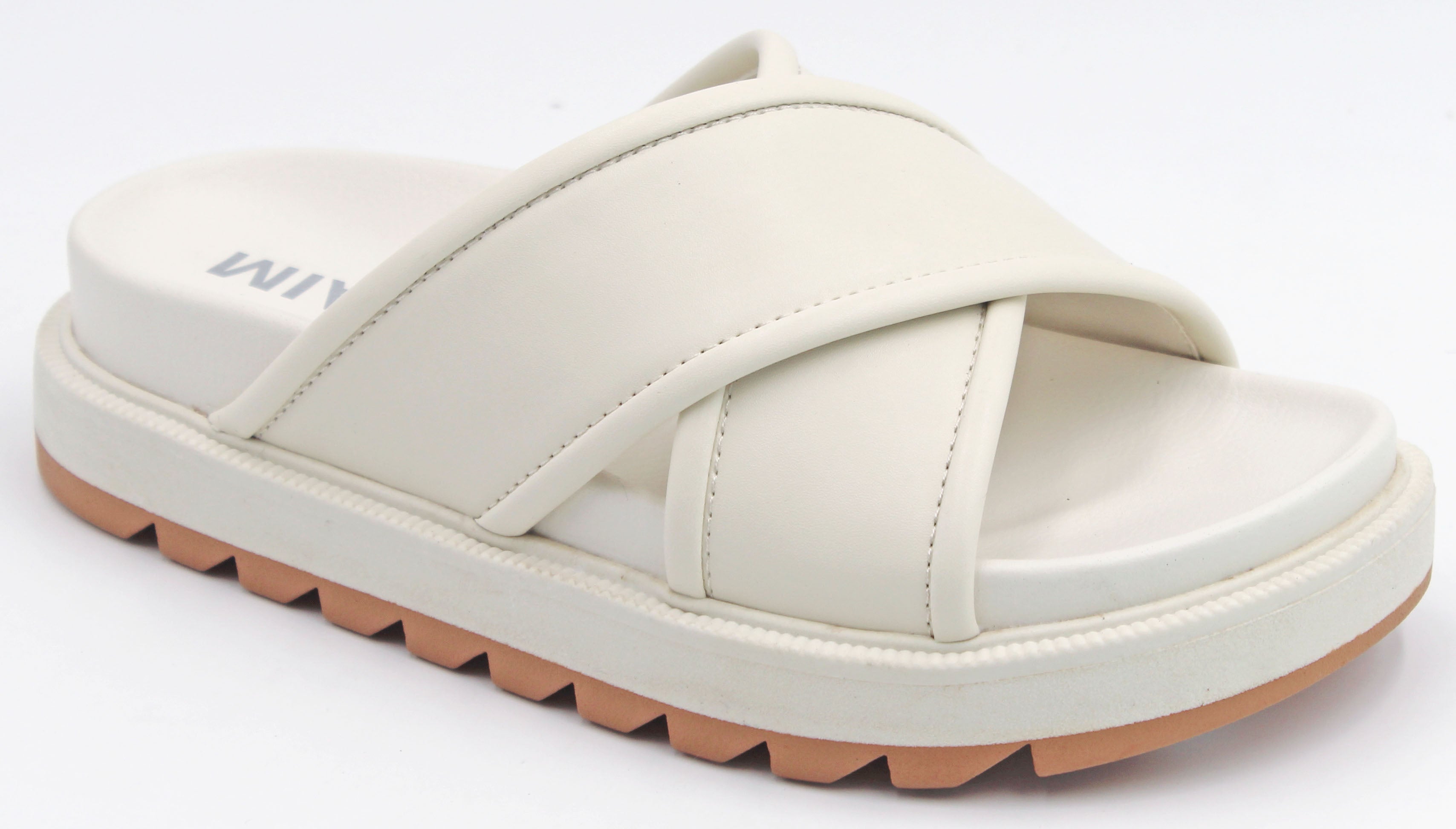 Teresa Slide On Sandals Bone