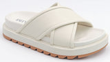 Teresa Slide On Sandals Bone