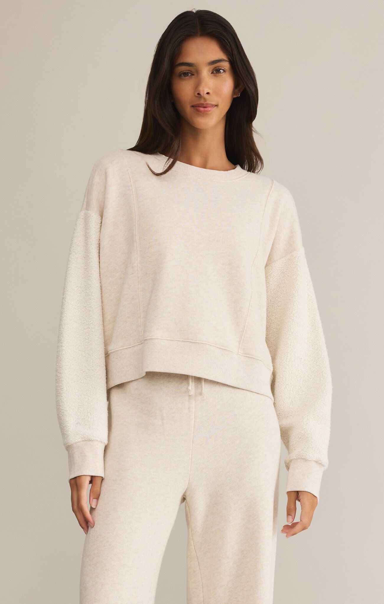 Lax Sweatshirt Light Oatmeal Heather