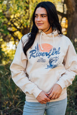 Rivergirl Sanded Fleece Hoodie Capucino