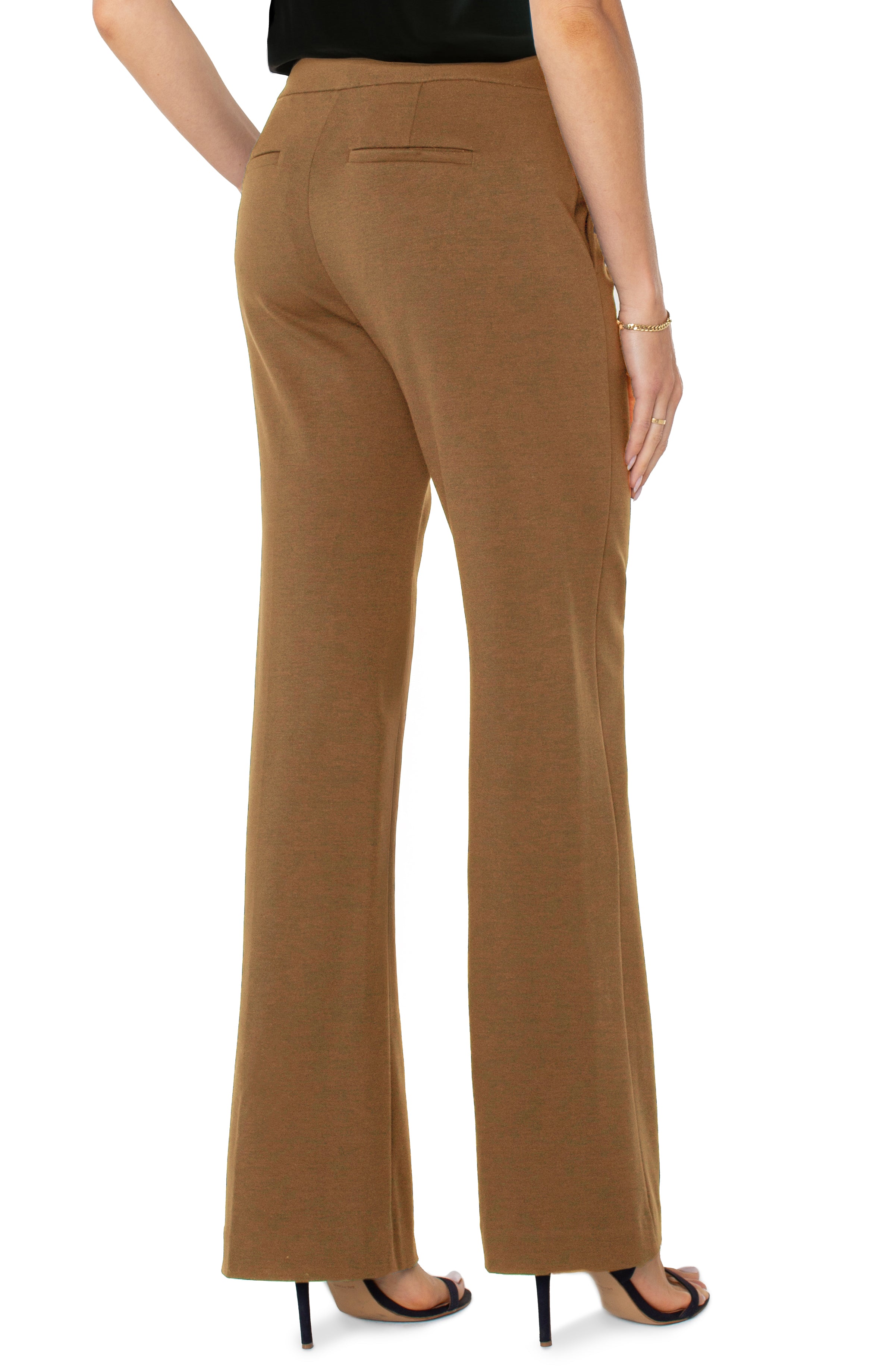 Kayla Pull On Wide Leg Trouser Rich Camel