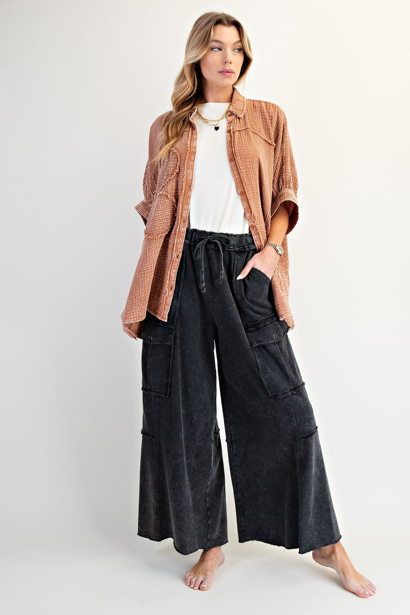 Feeling Good Utility Pull On Pants Black