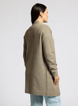 Avani Long Cardigan Heather Stone