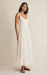 Behati Eyelet Maxi Dress White