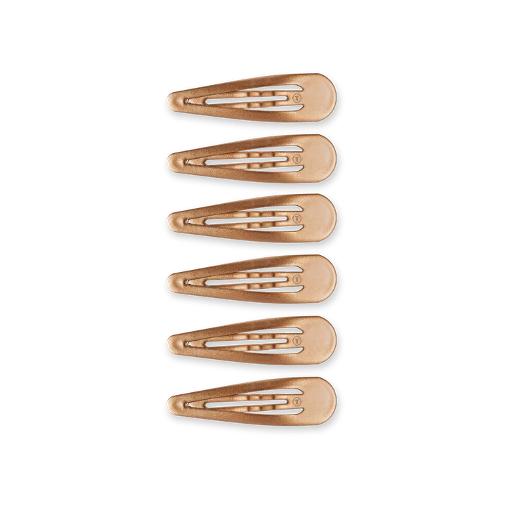 Teleties Snap Clips - 6 Pack Bronze
