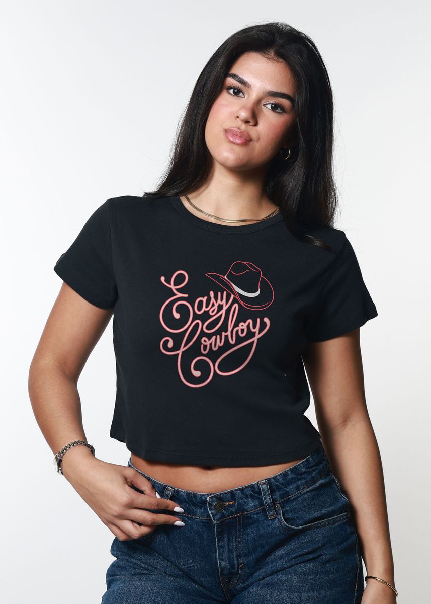 Easy Cowboy Baby Tee Faded Black