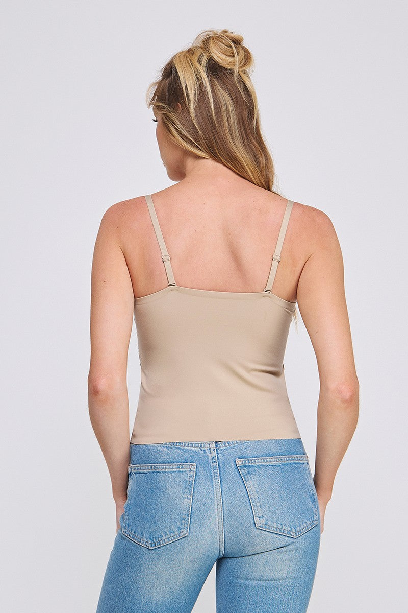 Braided Textured Scallop Edge Lace Bralette Latte