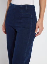 Layton Wide Leg Crop Pants Dark Indigo