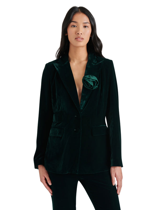 Merene Velvet Blazer Pine Grove