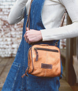 Capture Crossbody Tan Teak Rustic