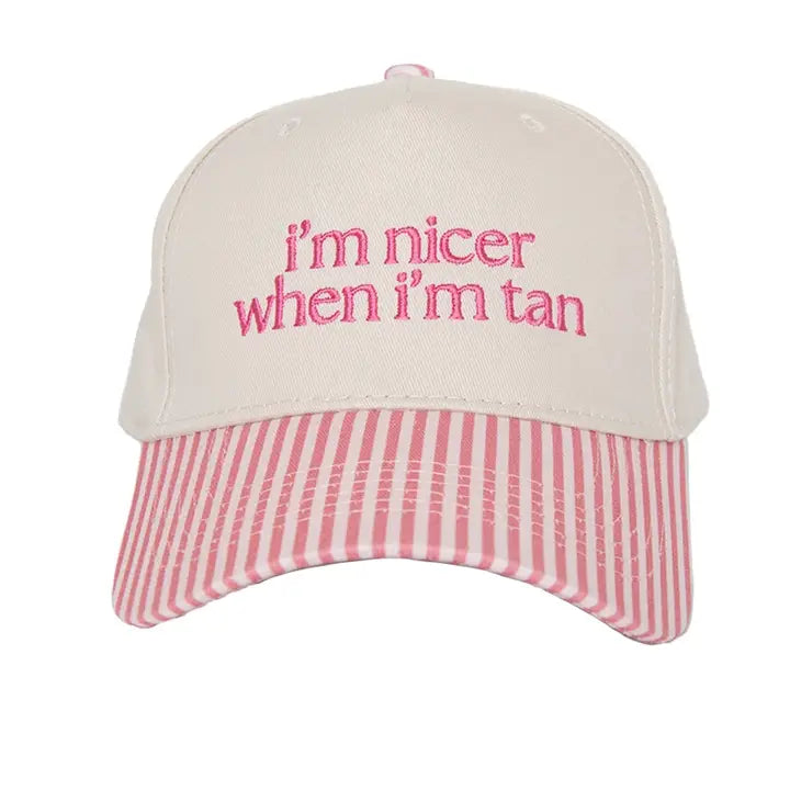 I'm Nicer When I'm Tan Two Tone Trucker Hat