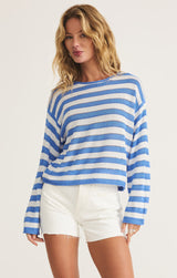 Prado Stripe Sweater Bay Blue