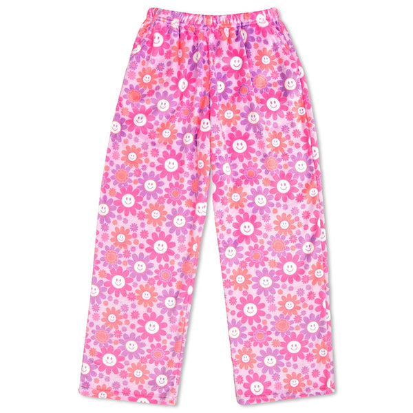 Groovy Smiles Plush Pants Pink