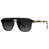 Emerson Sunglasses Black Beige Tortoise | Black Gradient