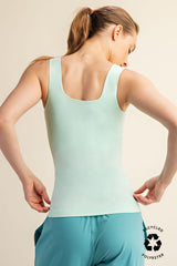 Butter Square Neckline Tank Morning Mint