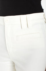 Welt Pocket High Rise Crop Wide Leg Whipped Cream