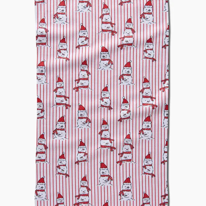 Geometry Tea Towel Silly Snowman