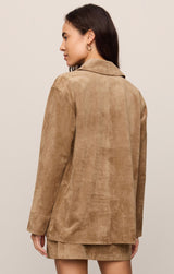 Decker Suede Chore Jacket Light Sand