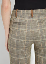 Livia Crop Pants Smoked Green Plaid
