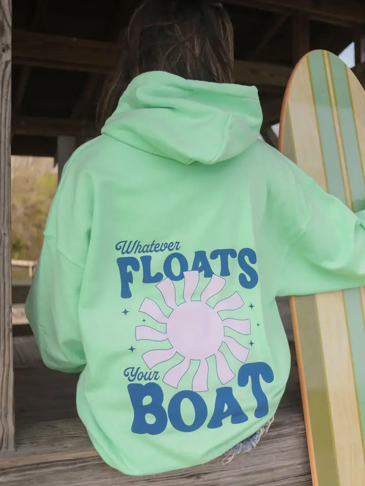 Whatever Floats Your Boat Hoodie Seafoam