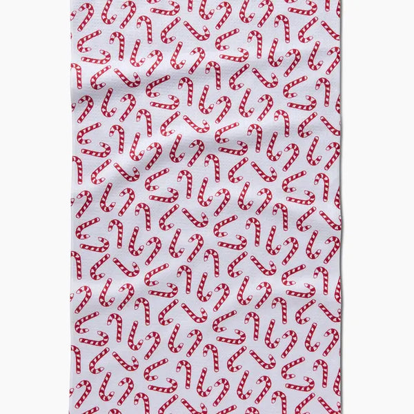 Geometry Tea Towel Christmas Candy Canes