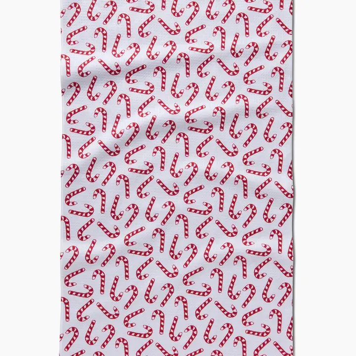 Geometry Tea Towel Christmas Candy Canes