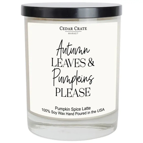 White Label Fall Candle - 10 OZ