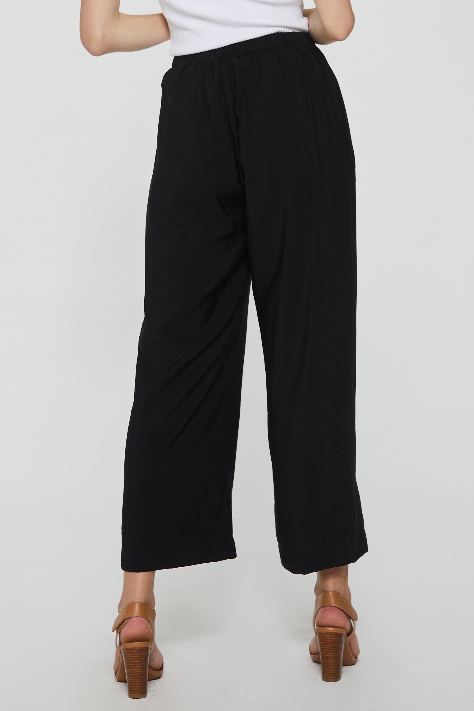 Paris Relaxed Pull On Pants Black