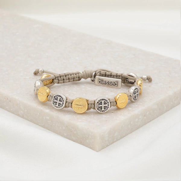 Benedictine Blessing Bracelet - Mixed Metals