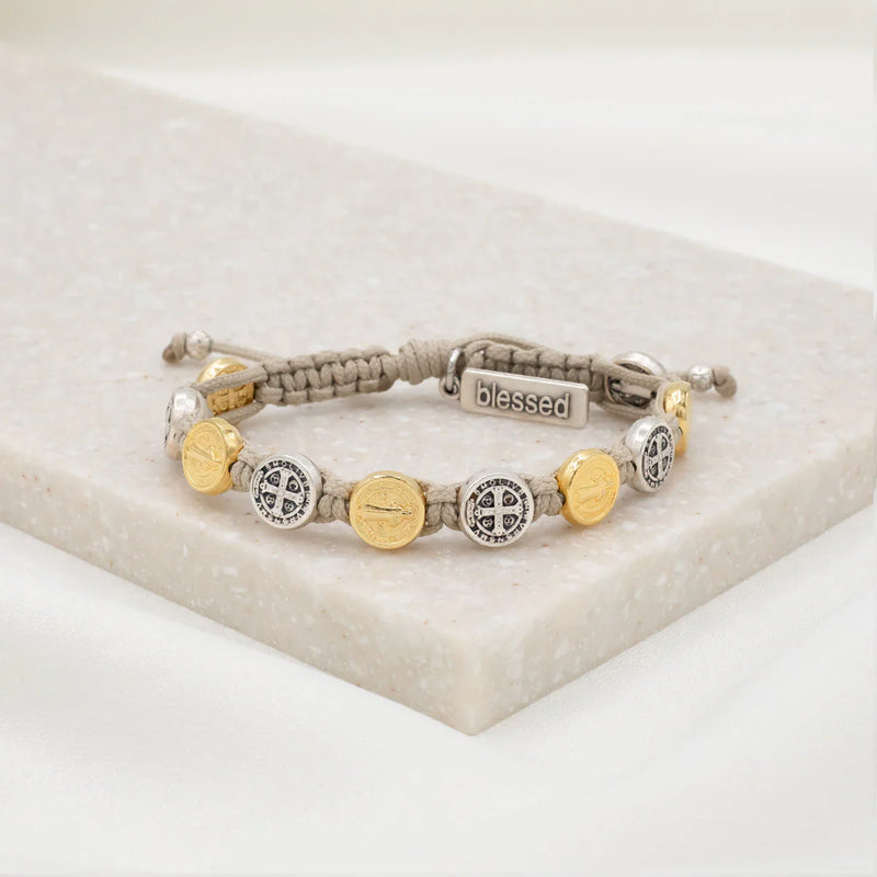 Benedictine Blessing Bracelet - Mixed Metals