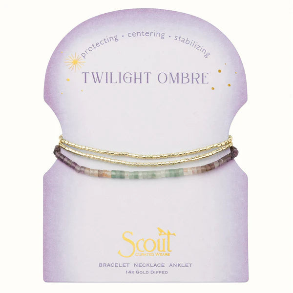 Ombre Stone Wrap Twilight | Gold