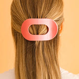 Teleties Large Flat Round Clip Calming Coral