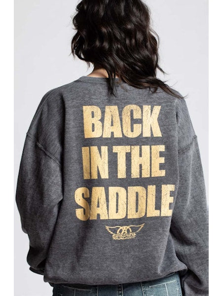 Aerosmith L/S Burnout Black