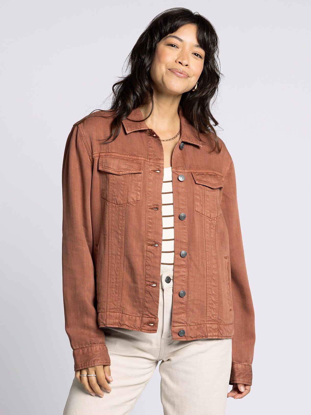 Jackie Relaxed Fit Jacket Rustic Brown