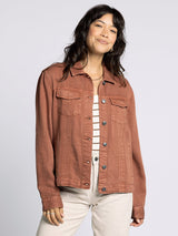 Jackie Relaxed Fit Jacket Rustic Brown