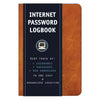 Internet Password Logbook - Cognac Leather