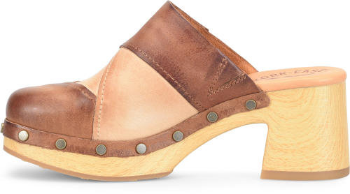 Tay Patchwork Clogs Brown Combo