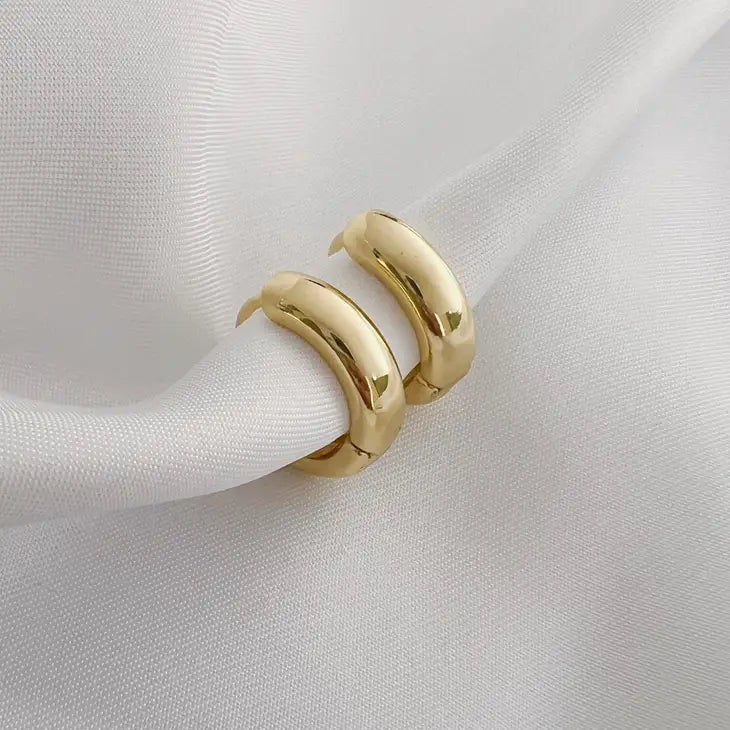Jake Chunky Huggie Hoop Earrings