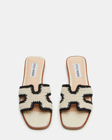 Hadyn Crochet Sandals Cream Multi