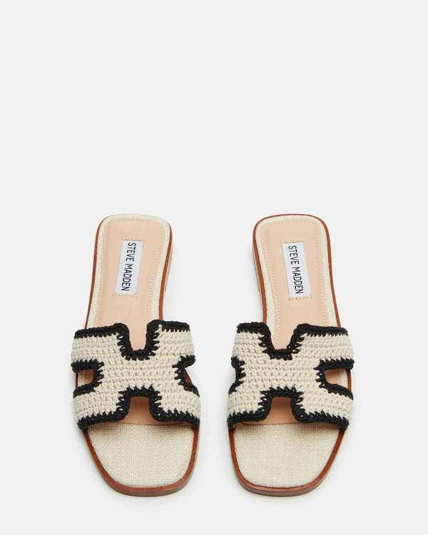 Hadyn Crochet Sandals Cream Multi