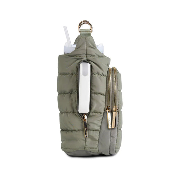 HydroBag Handle Crossbody Sage Green | Solid Leather Trim