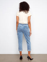 Tencel Stretch Cargo Pants Chambray