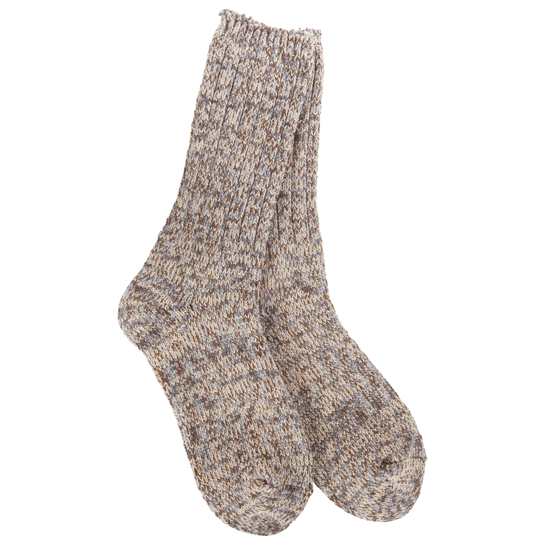 Weekend Ragg Cable Crew Socks Nutty