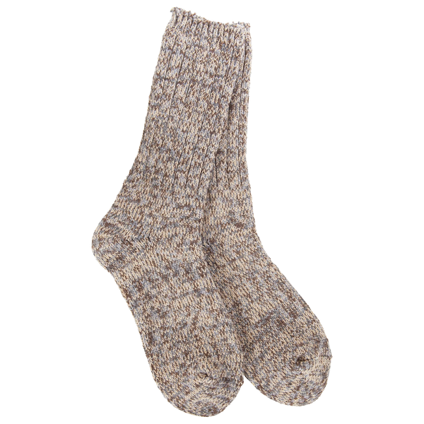 Weekend Ragg Cable Crew Socks Nutty