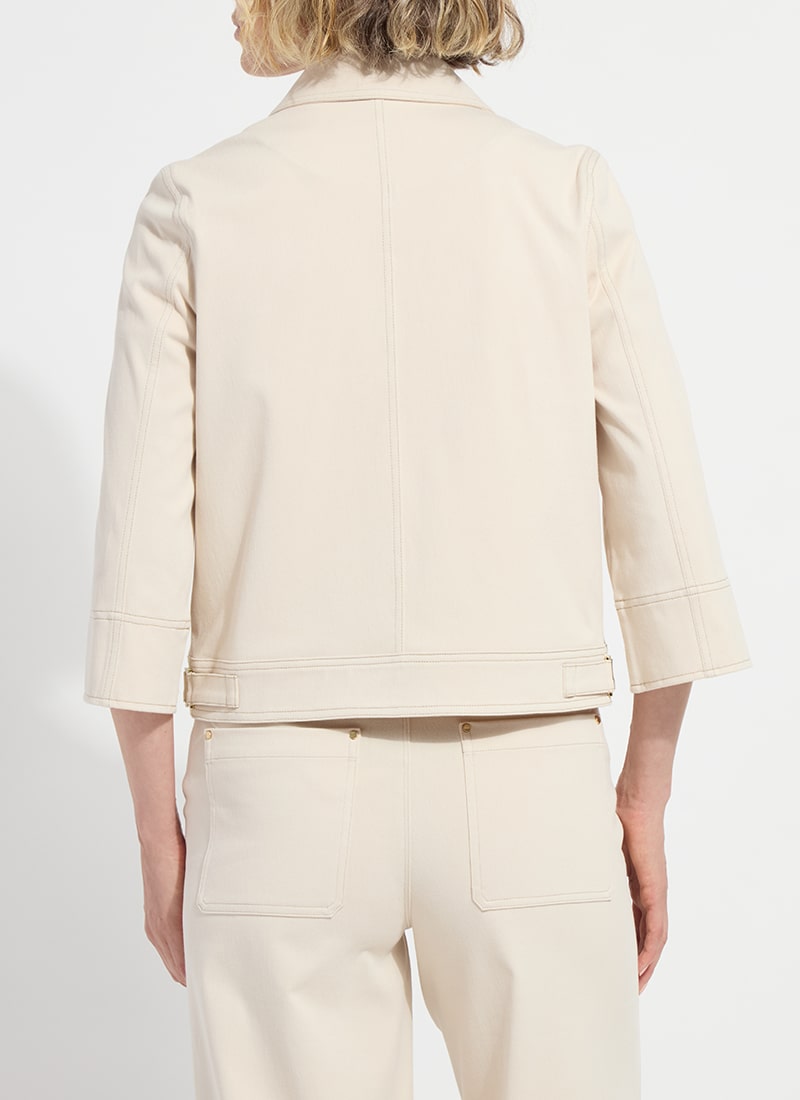 Nylah Detail Crop Jacket Crisp Chino