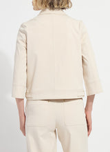 Nylah Detail Crop Jacket Crisp Chino
