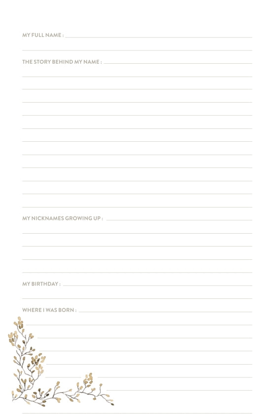 Grandma's Story: A Memory & Keepsake Journal