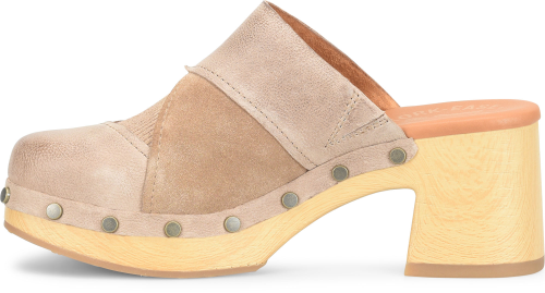Tay Patchwork Clogs Taupe Combo