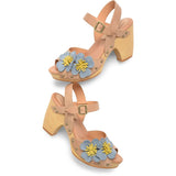 Garden Platform Heels Off White